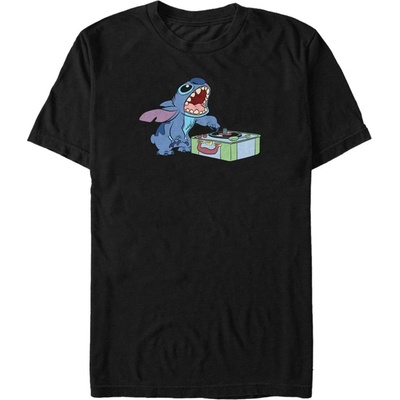 Черна мъжка тениска Disney DJ Stitch ZOOT. Fan | Cheren | МЪЖЕ | L