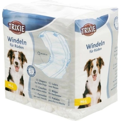 Trixie Diapers for male dogs M–L 46–60 cm 12 pcs