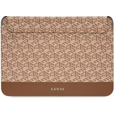 Guess pouzdro GUCS16HGCFSEW 16" hnědé GCube pruhy