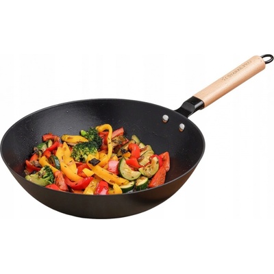 PÁNEV WOK LITINOVÁ Indukce Hluboký SMALTOVANÝ PLYN Starke Pro Hanoi 30 cm