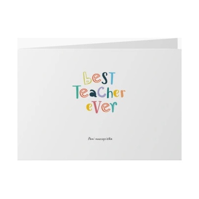 Fotopřání Best Teacher Ever, 20x15 cm - 114257