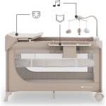KinderKraft LEODY UP сгъваема бебешка кошара с аксесоари BEIGE (KCLEODUPBEG00AC) - bebetabg