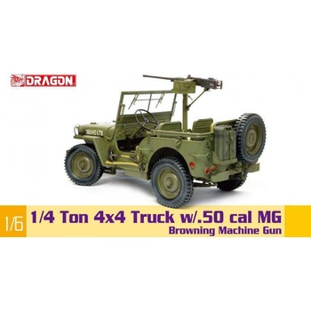 DRAGON Model Kit military 750521:4-Ton 4x4 Truck w/M2 .50-cal Machine Gun 34-75052 1:6