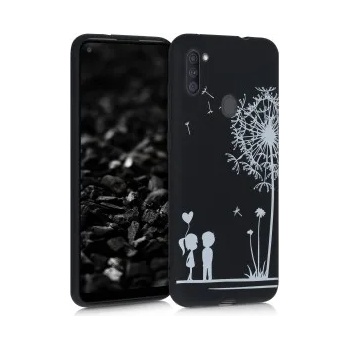 Image 1 of kwmobile Калъф с дизайн глухарчета за Samsung Galaxy A11 - бял