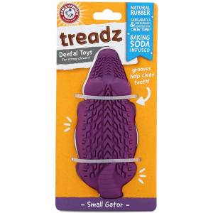 Arm&Hammer Arm & Hammer Super Treadz Mini Gator - дентална играчка за кучета, форма на крокодил, 200 г