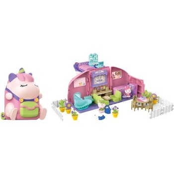 Wiky Раница къщичка еднорог с ефекти 2в1