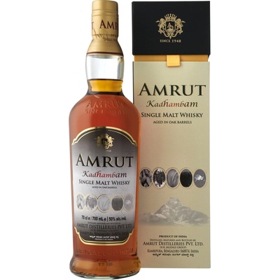 Amrut Kadhambam Single Malt Whisky 50% 0,7 l (kazeta)