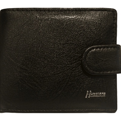 Черен мъжки портфейл от естествена кожа Hassion 1208-409