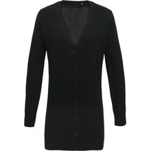 Premier Cardigan PR 698 dlouhý dámský COT-3906980022c Černá