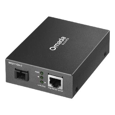 MC211CS-2 RJ45 GbE до 1000 Mbps SM SC WDM Bi-Di Оптичен конвертор 1550/1310 2 км (MC211CS-2)