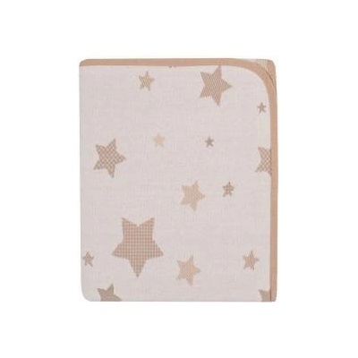 Slowmoose Duetbaby cotton blanket stars grey 5908268746829