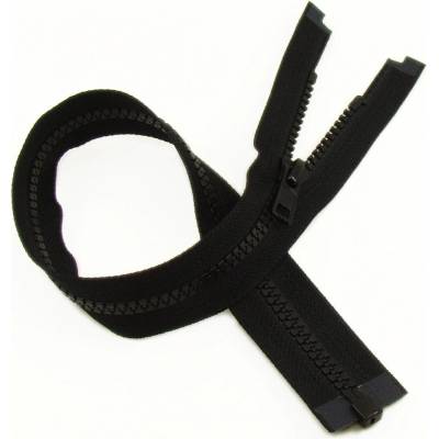 Zip kostěný dělitelný VISLON® černá 70cm YKK