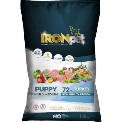 Ironpet Turkey Puppy Mini & Medium 1,5 kg