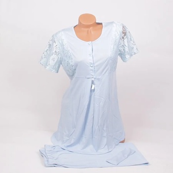 Image 1 of Пижама за бременни в син цвят с дантела