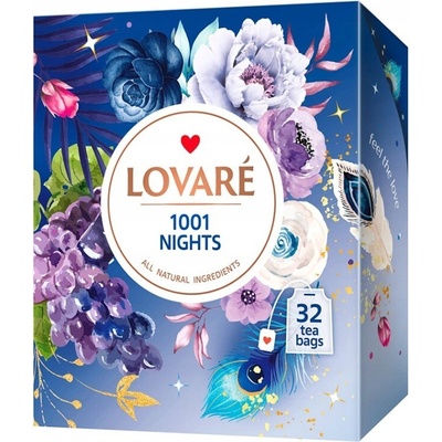Lovare čierny,zelený porciovaný čaj 1001 NOC 32 x 2 g