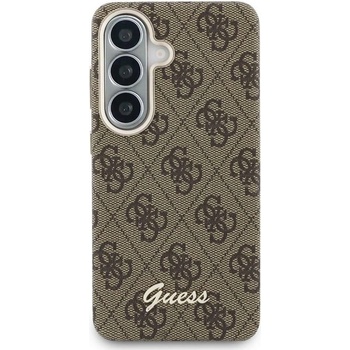 GUESS Калъф Guess - Script Metal Logo Magnetic, Galaxy S26, кафяв (3666339613006)