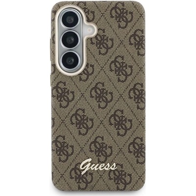 GUESS Калъф Guess - Script Metal Logo Magnetic, Galaxy S26, кафяв (3666339613006)