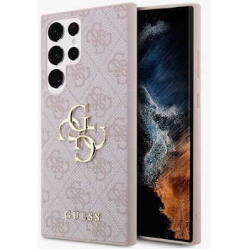 GUESS PU 4G Metal Logo Zadní Kryt pro Samsung Galaxy S24 Ultra Pink Калъф за телефон Guess | Lilav | ЖЕНИ | UNI