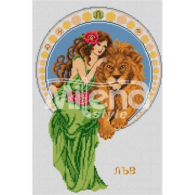 Milena Style Зодия Лъв - гоблен със схема конци Ariadna 1: 4