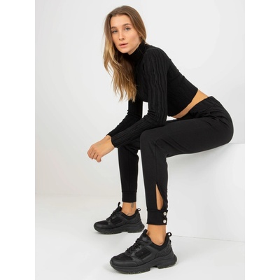 Trousers TW SP BL 1002.06X black černá Och Bella 2016103314065