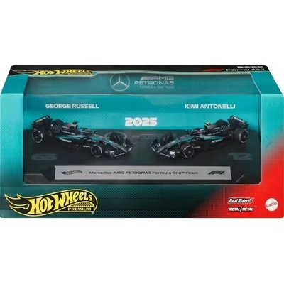 Hot Wheels Premium Formula 1 2025 Mercedes AMG Russel a Antonelli 1:64