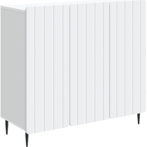 vidaXL Служебен шкаф Бяло 89 x 34, 5 x 82 см Инженерна дървесина (894415)