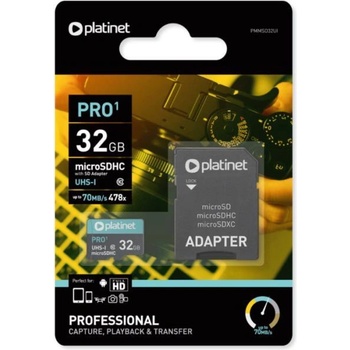 Image 1 of Platinet microSD 32GB C10 PMMSD3210
