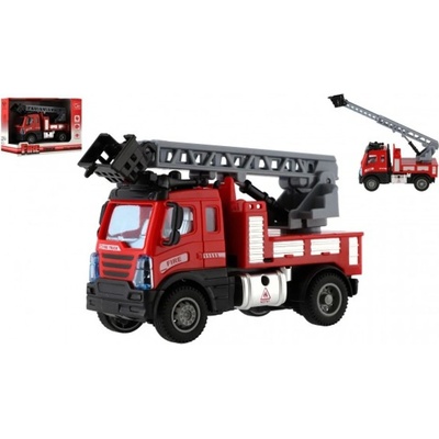 Teddies Auto hasiči se žebříkem plast 13cm 17x12x8cm