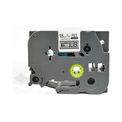 Kompatibilní páska s Brother TZE-M941 - 18 mm x 8 m matná stříbrná - černý tisk