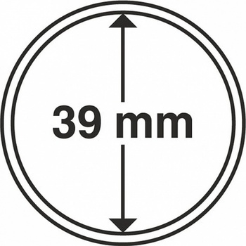 Leuchtturm kruhové kapsle na mince Vnitřní průměr 39 mm 10 Ks
