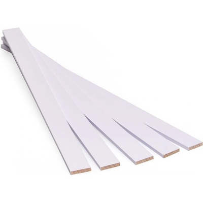 Metrie Metrie, Dřevěné lamely na tvoření bílé, 3,2 x 16 x 250 mm, 25 ks