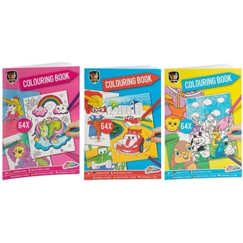 Moxy Книжка за оцветяване, А4, 64 страници, асорти, 48 броя (5525122308)