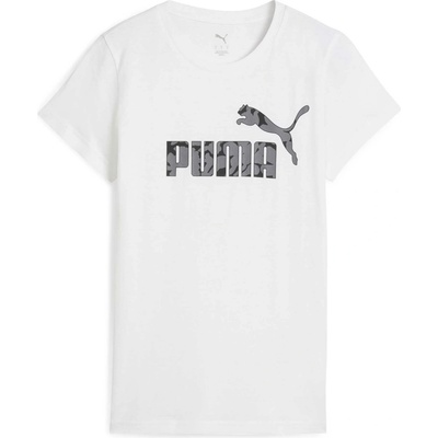 Puma Dámske tričko ESSENTIALS NATURE TEEE biela sivá