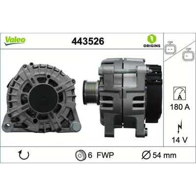 Alternátor VALEO 443526