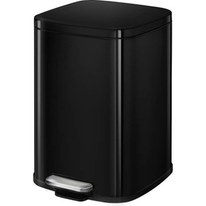 EKO-Europe EKO Кош за отпадъци с педал STELLA - 6 литра - черен (EKO 938406 - Black)