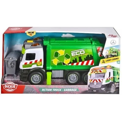 Dickie Toys Dickie: Камион играчка Mercedes сметоизвозване със звук и светлини - 26 см (203745014)