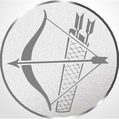 D1-29B/S Emblém pr.25mm znamenie strelec strieborný 2,5 cm