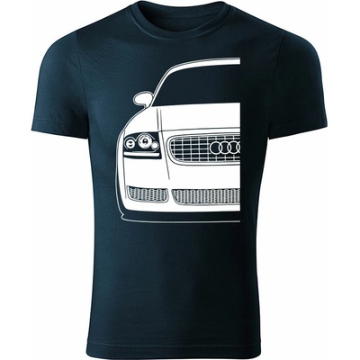Tričko Audi TT 8N pánske tričko biele čierna