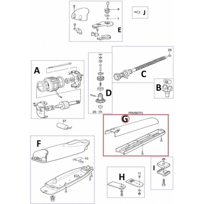 PRMB07FL kit krytu BMGWALAR02.45673 a BMGWALBR04.45673