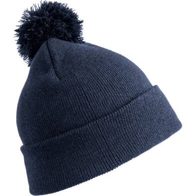 Result Headwear Čepice s bambulí RC 028X COT28028X00399-navy Navy