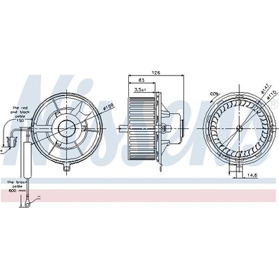 Vnitřní ventilátor NISSENS 87031