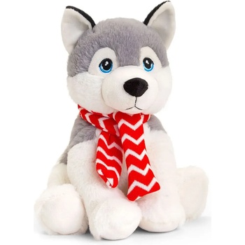 Image 1 of Keel Toys Eкологична плюшена играчка Keel Toys Keeleco - Хъски с шалче, 25 cm (SX1932)