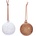 OYOY Natale Коледни топки 7 см, прозрачни и кафяви, 2 бр (L301356)