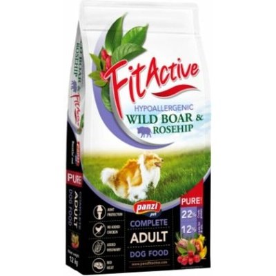 Panzi FitActive Pure Hypoallergenic Wild boar & Rosehip 12 kg