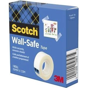 3M Лепяща лента, 19 мм × 33 м, отлепваща се, 3M SCOTCH „Wall-Safe (7100338654)