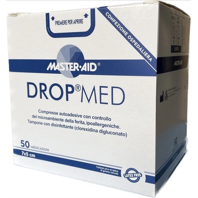 DROP MED Rychloobvaz Steril. Antisep 7 x 5 cm-50 ks