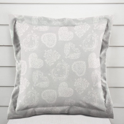 Biante s lemom PML-071 Srdce s ornamentami na sivom 60 x 60 cm