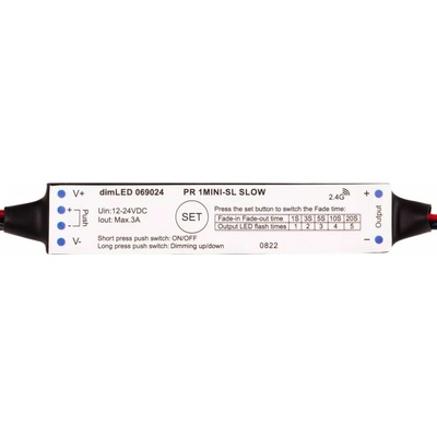 Přijímač dimLED PR 1MINI-SL SLOW - Přijímač dimLED PR 1MINI-SL SLOW