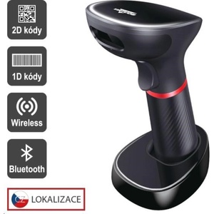 VIRTUOS EHE0003 CCD 2D четец HW-855A, безжичен, база, USB, черен (EHE0003)
