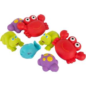 Playgro Играчки за баня Playgro - Морски Животни, 7 броя (PG.0535)